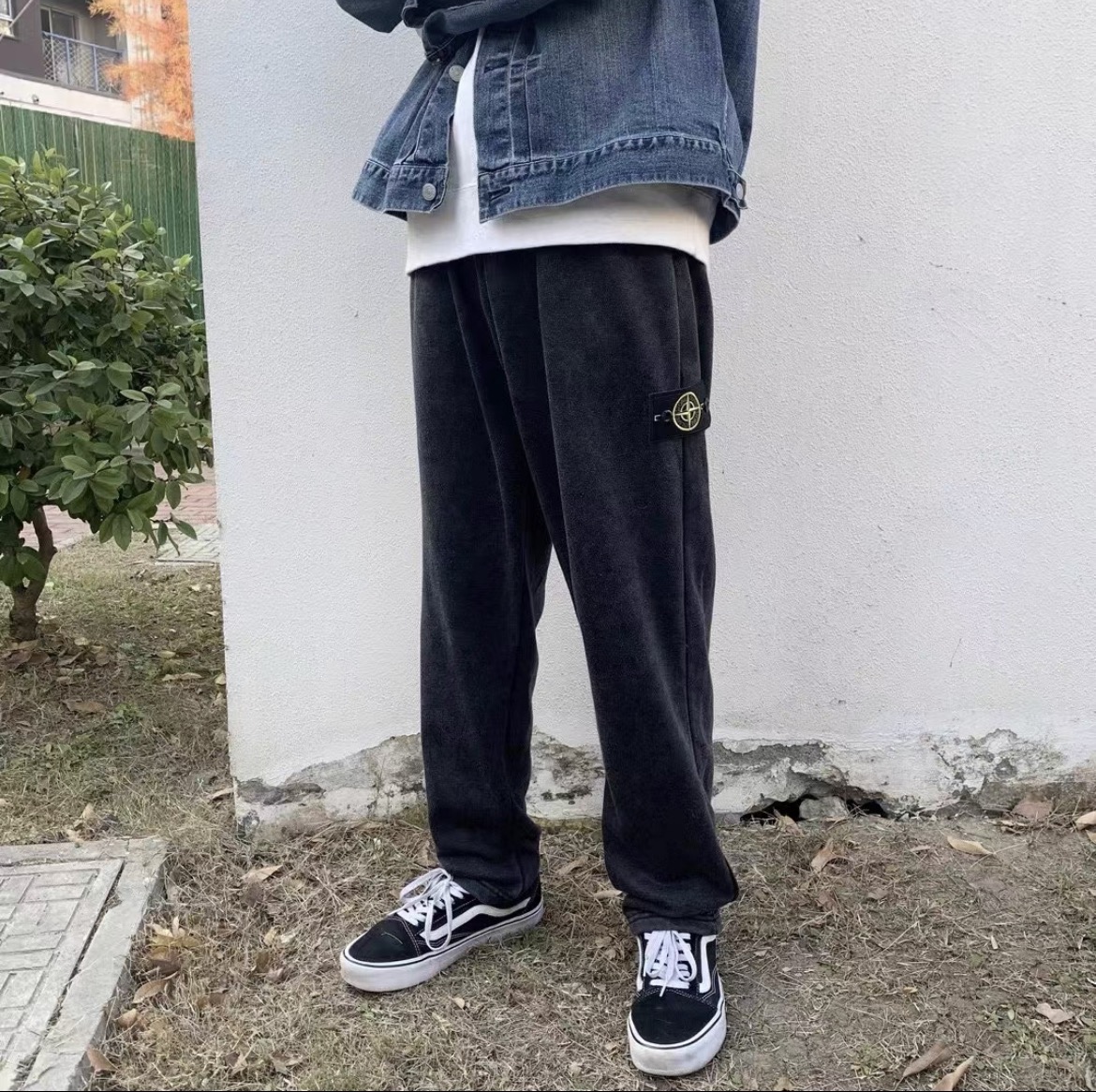 Stone Island Vêtements Culottes & Pantalons Noir Unisexe Coton