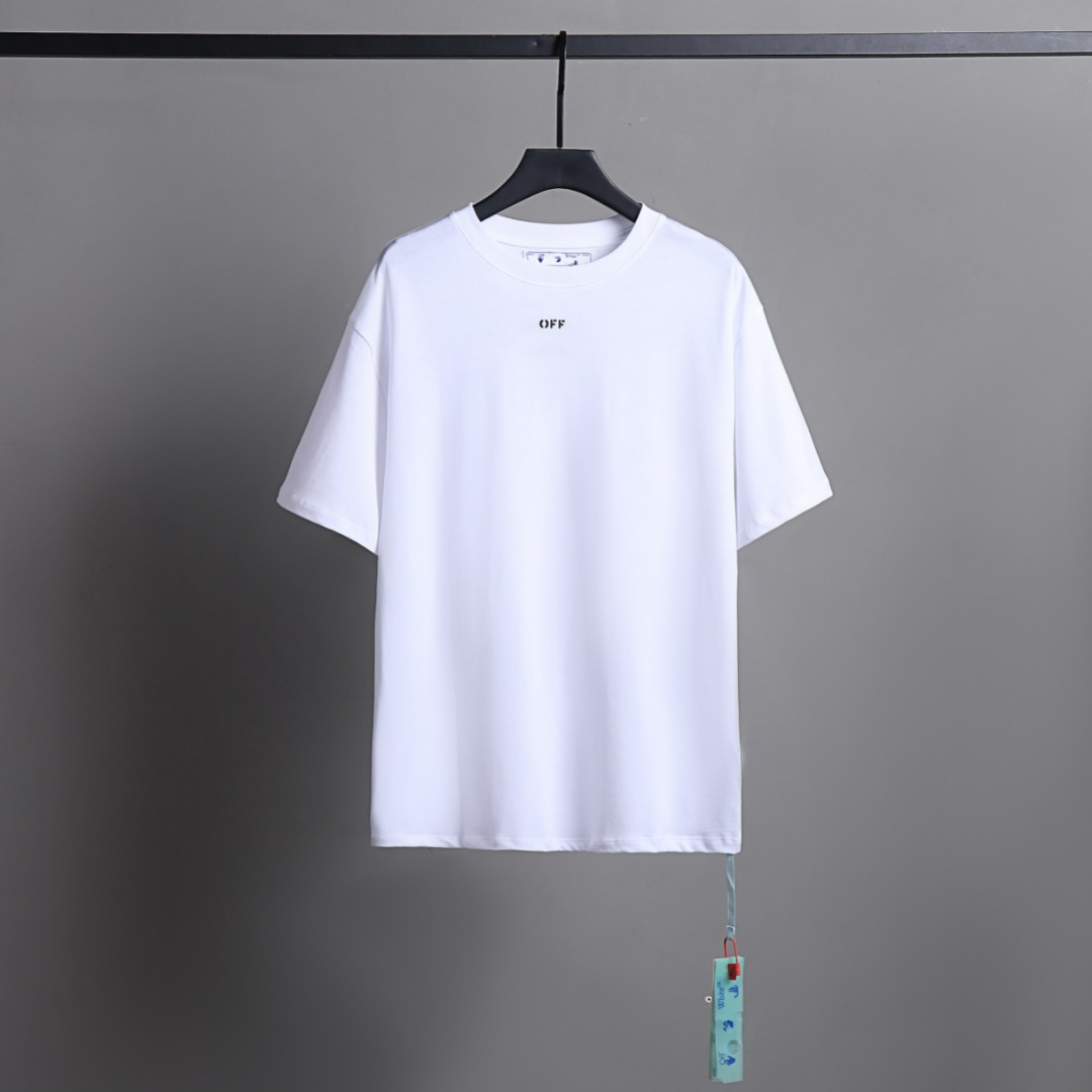 Off-White Magasin
 Vêtements T-Shirt Noir Blanc Manches courtes