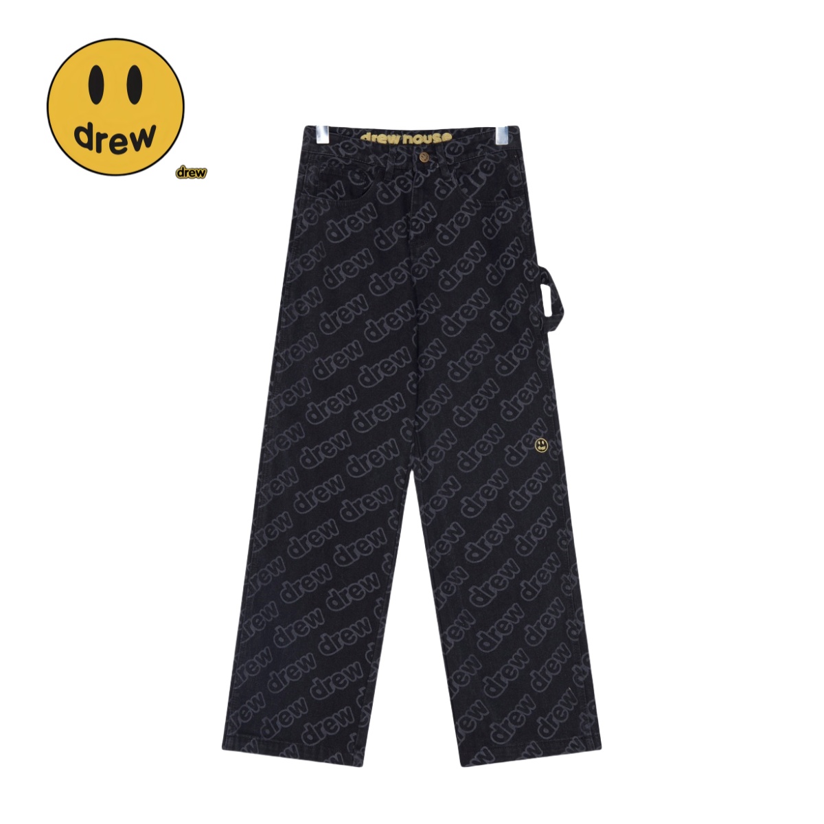 [Puro original] Número de modelo: XL018 [Nuevo] DREW HOUSE | 24FW Justin Bieber mismo estilo vaqueros de lavado con est…