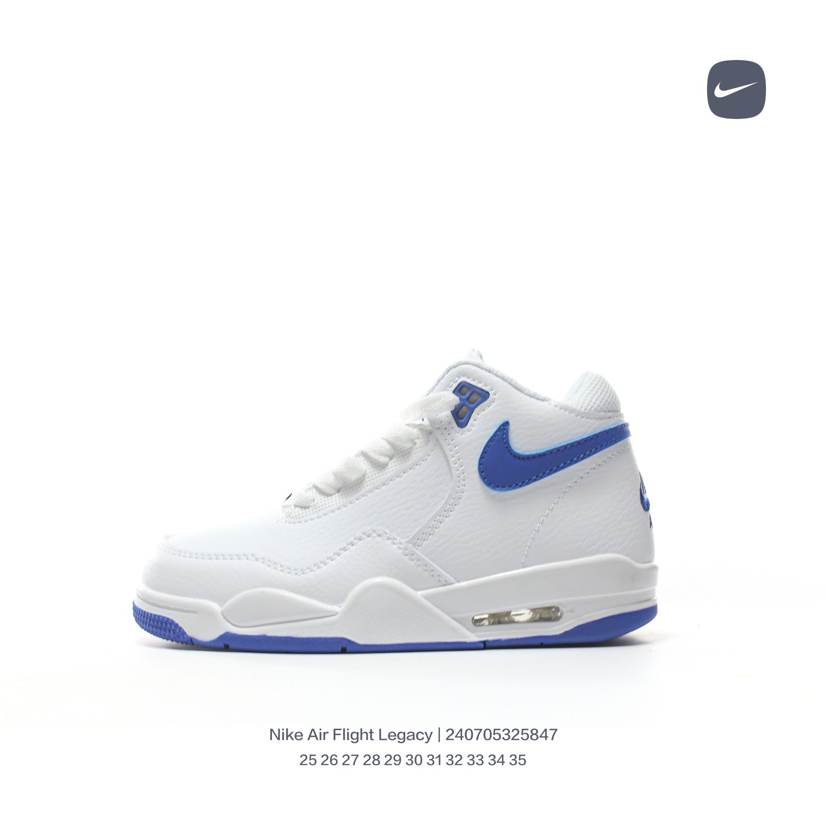 图片[6]-🈴️ Nike/耐克 童鞋 采用硬质荔枝纹牛培鞋面材质，搭配轻盈Phylon泡棉中底Air 气垫❗复古气息十足,全新配色❗ 耐克Nike Air Flight Legacy\”White\”AJ4飞行兄弟系列中帮复古休闲运动文化篮球 类型：童鞋 尺码：25 26 27 28 29 30 31 32 33 34 35-选品中心