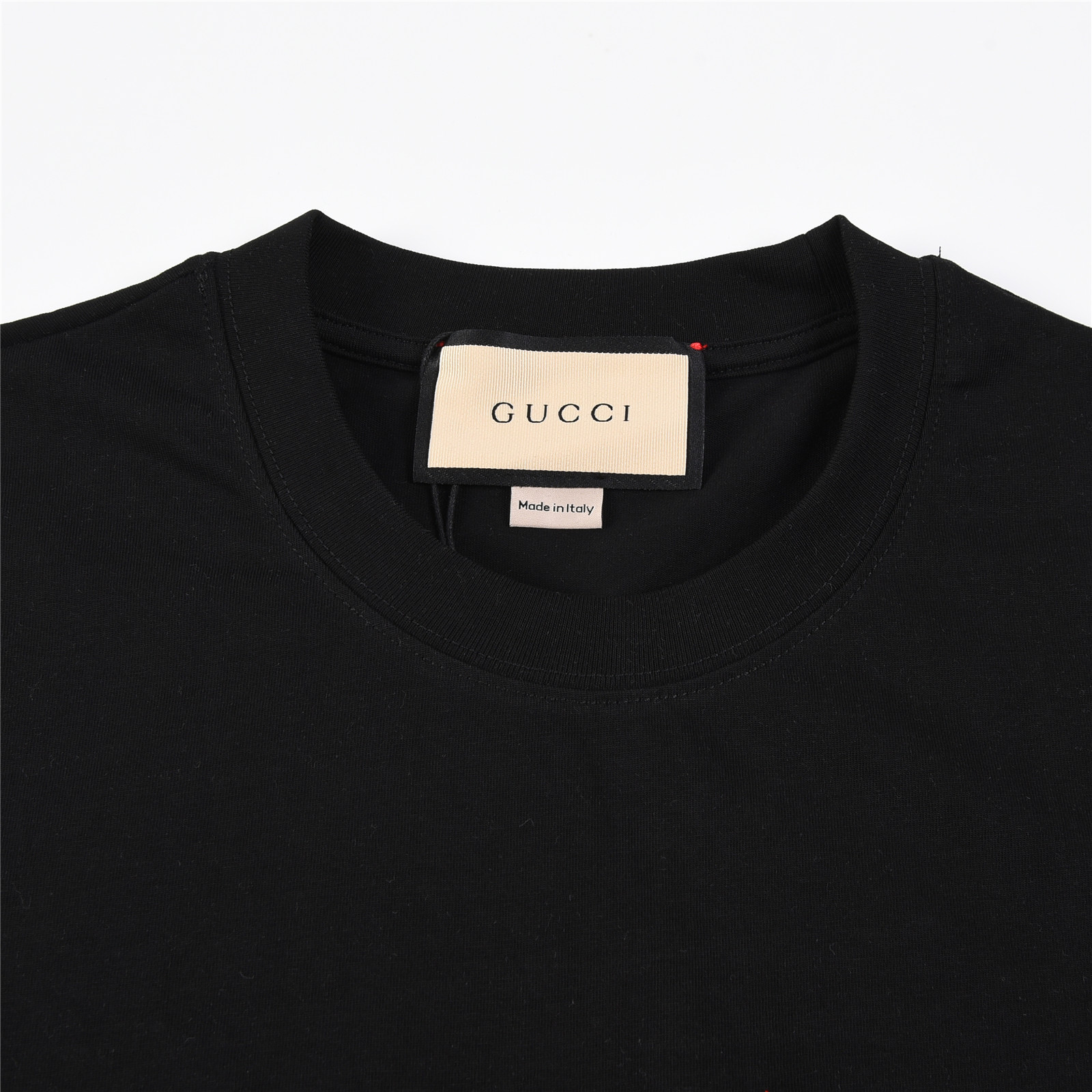 Gucci/古驰24ss 双G绣花后背涂鸦短袖T恤