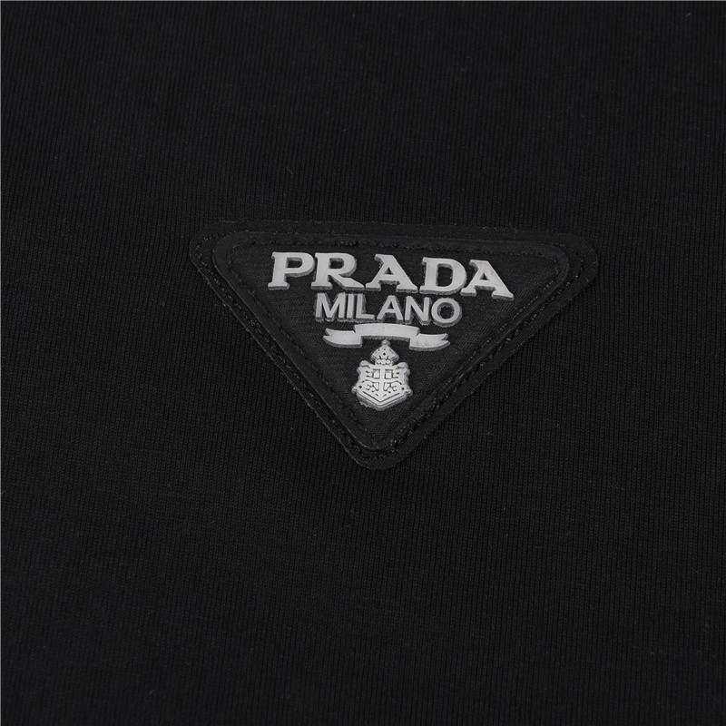 Prada/普拉达 24ss 三角形徽标贴皮短袖T恤