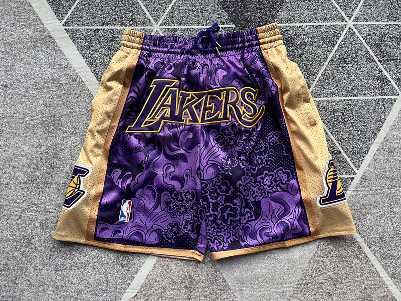 NBA Los Angeles Lakers Customized Team Shorts with Dri-FIT Technology