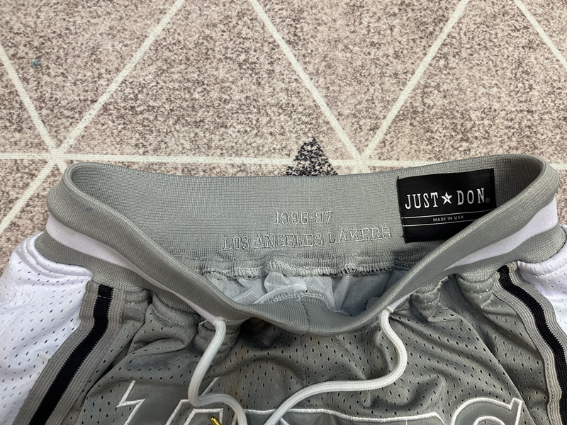 Just Don NBA Los Angeles Lakers Team Shorts: High-Quality Customized Pants Series - 图片 6