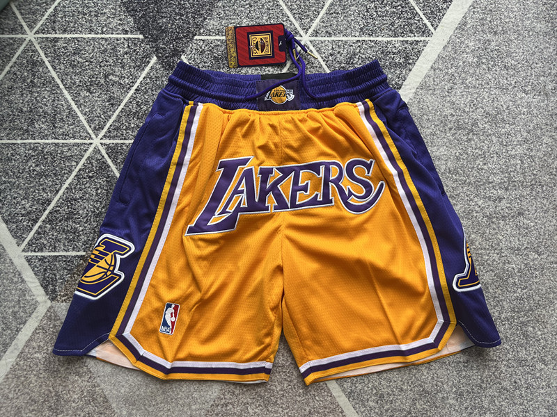 Customized NBA Los Angeles Lakers Team Shorts and Pants by Just Don: High-quality fabric, Dri-FIT technology, team embroidery. - 图片 1