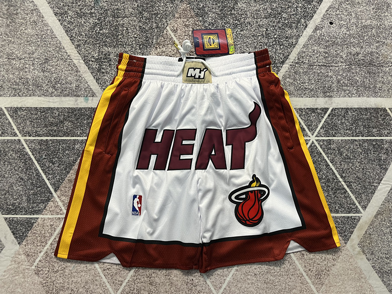 “Just Don NBA Miami Team Embroidered Basketball Shorts Collection” - 图片 1