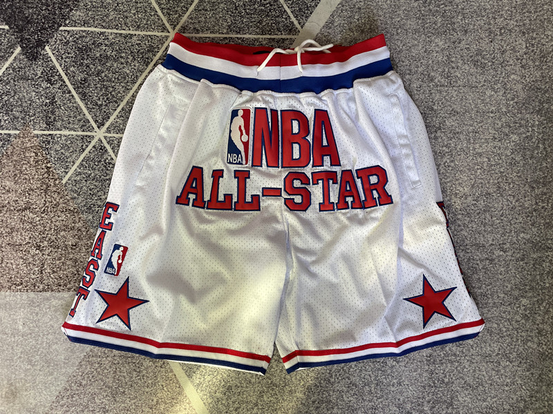Just Don NBA Lakers Team Shorts with Embroidered All-Star Design – High-Quality and Customizable.