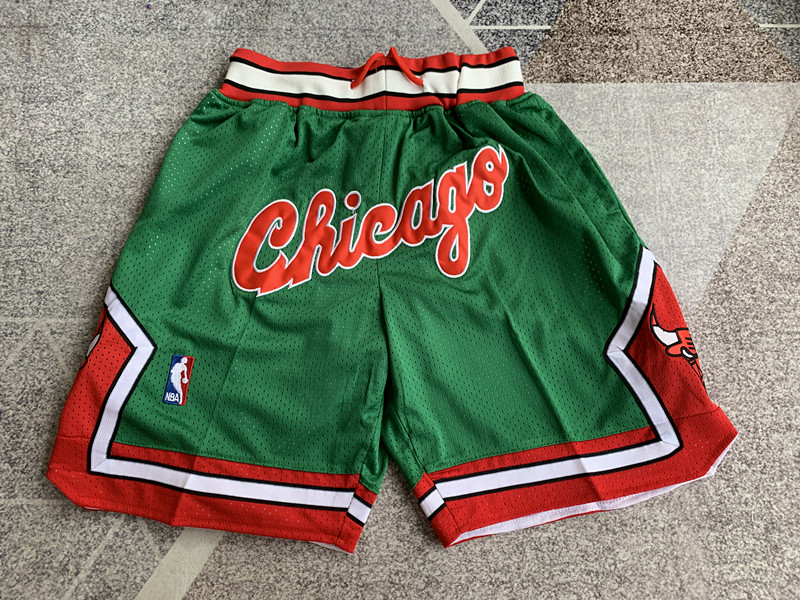 Just Don x Mitchell & Ness Chicago Bulls Embroidered Basketball Shorts: NBA Team Pants Series