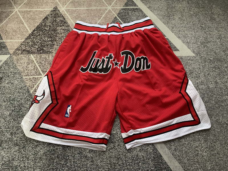 Mitchell & Ness x Just Don Chicago Bulls Embroidery Basketball Shorts Overview