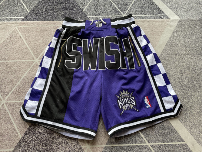Mitchell & Ness x Just Don Kings Embroidered Basketball Shorts - Purple 1 Mitchell & Ness x Just Don Kings Embroidered Basketball Shorts - Purple