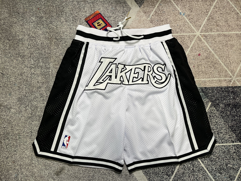 Customized NBA Los Angeles Lakers Team Shorts with Embroidery, Dri-FIT Technology.