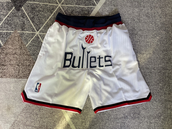 NBA Washington Bullets 2023 Season Retro Shorts - Breathable Mesh Fabric 1 NBA Washington Bullets 2023 Season Retro Shorts - Breathable Mesh Fabric