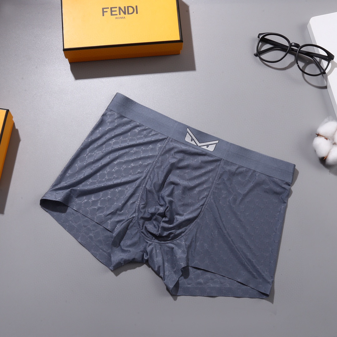经典款🔥小怪兽 FENDI 芬迪原单品质，精品盒装男士内裤！外贸国外订单，高品质，无痕切割工艺 科学配 