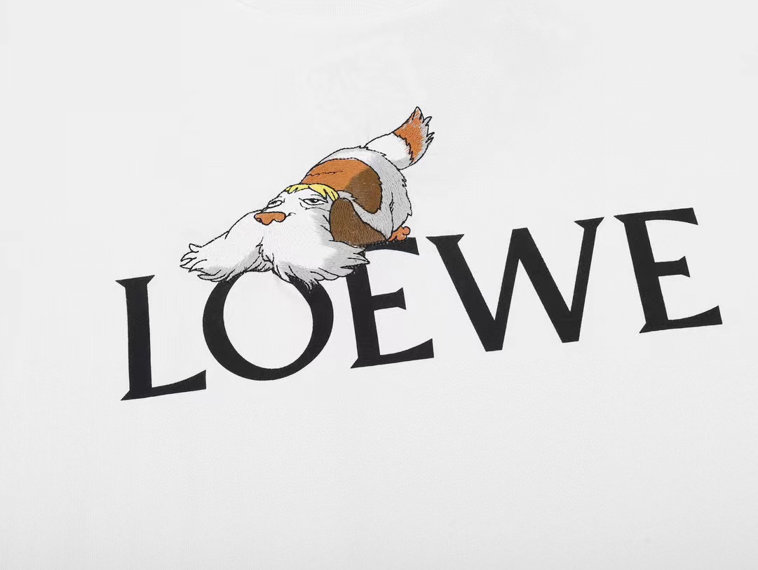 LOEWE 罗意威印花圆领毛圈卫衣 3