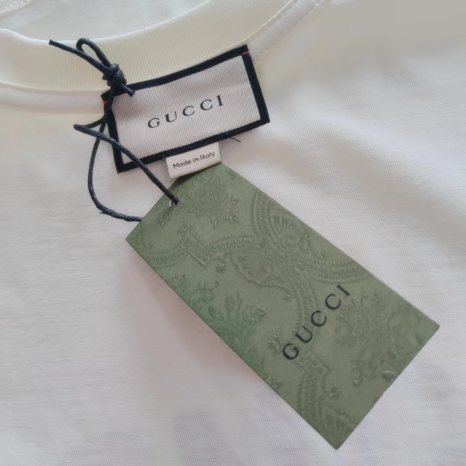 细节图 Gucci/古驰 2024早春卡通怪异猫图案印花T恤