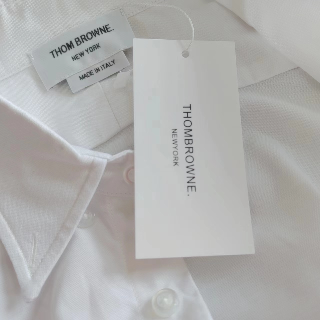 细节图 THOM BROWNE·汤姆布朗 TB衬衫短袖衬衫专柜同步经典单袖彩虹