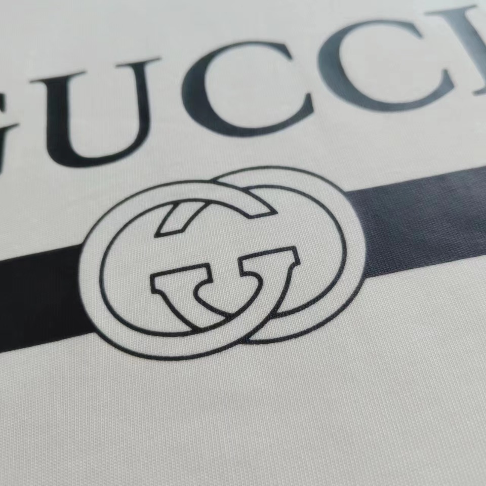 实拍细节图+尺码表 Gucci/古驰 24SS春夏新款 经典横杆腰带logo印花短袖T恤