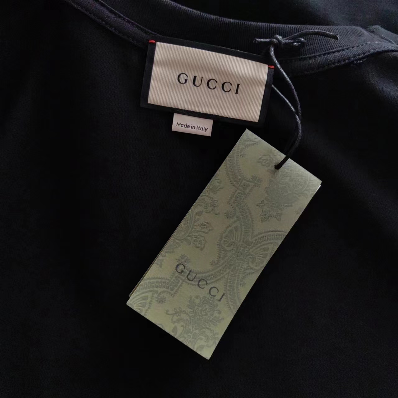 实拍细节图+尺码表 Gucci/古驰 24ss 暗纹3D压纹大LOGO字母圆领短袖T桖