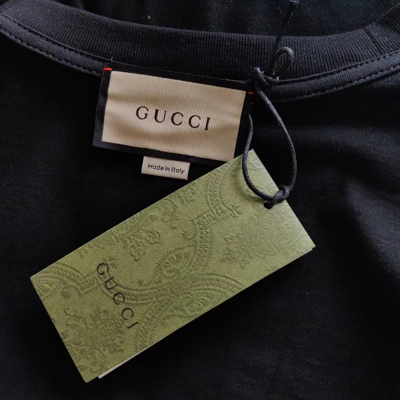 实拍细节图+尺码表 Gucci/古驰 24SS雪花字母烫钻短袖T桖