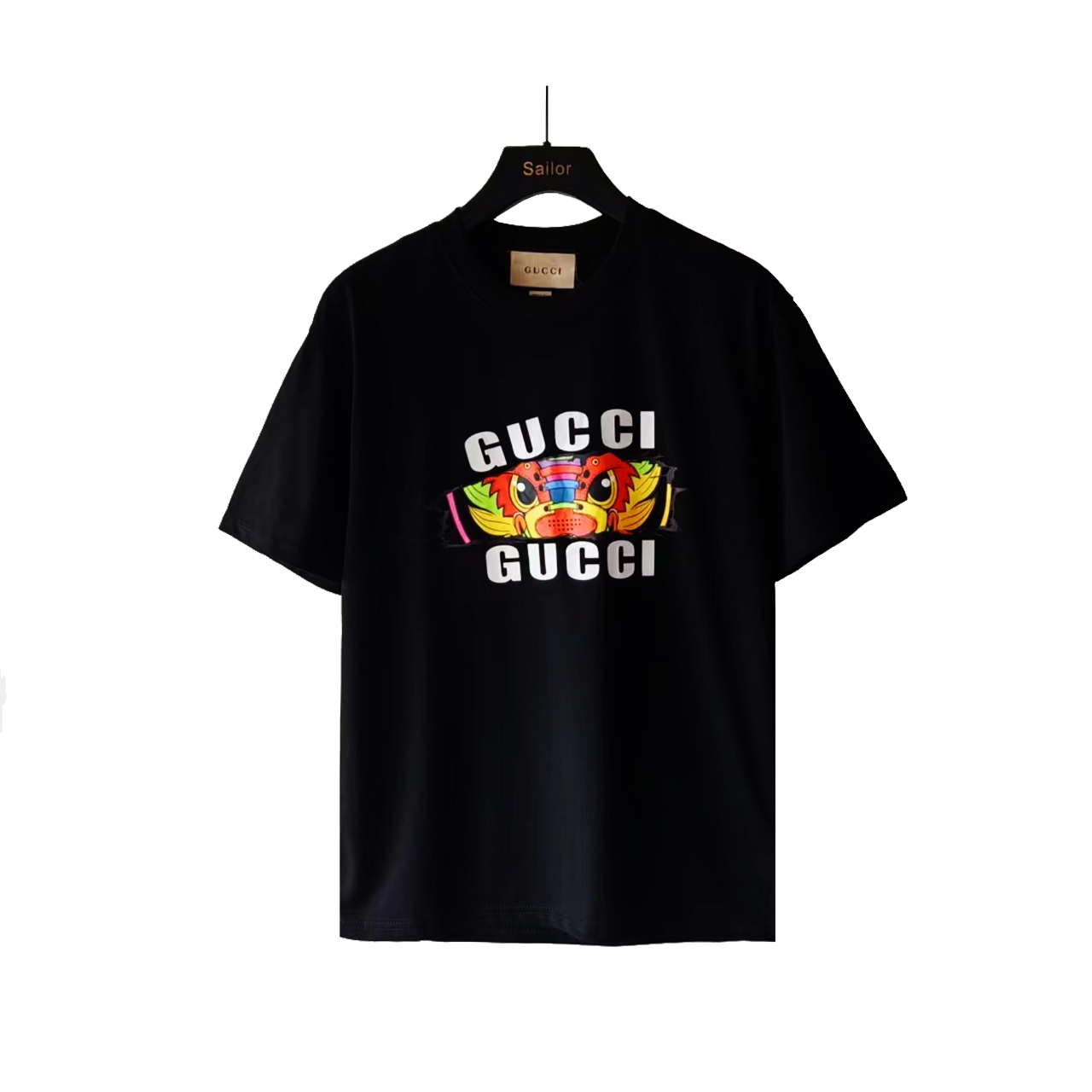 细节图 GUCCI 古驰 24ss龙年限定龙的凝视印花短袖