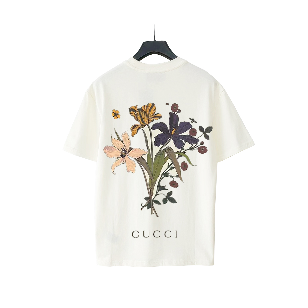 0 实拍细节图+尺码表 GUCCI/古驰 24ss潘神花卉短袖T桖