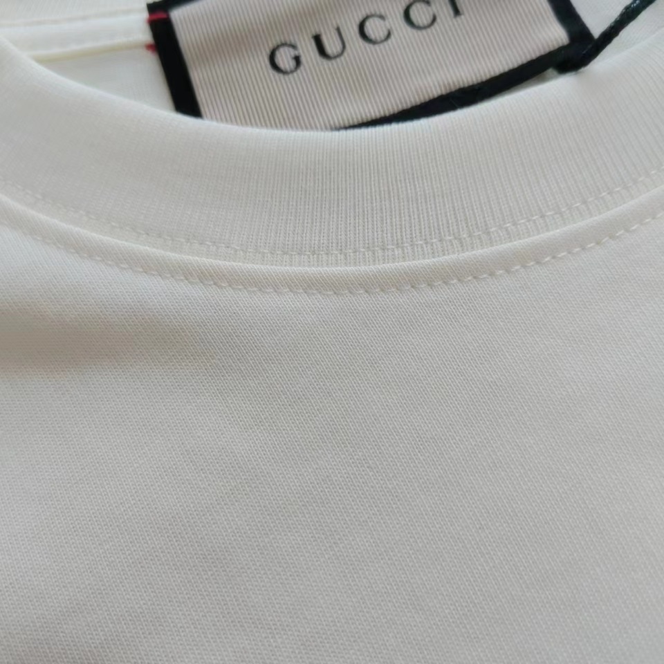 实拍细节图+尺码表 GUCCI 古驰 彼得兔系列柠檬小兔印花短袖