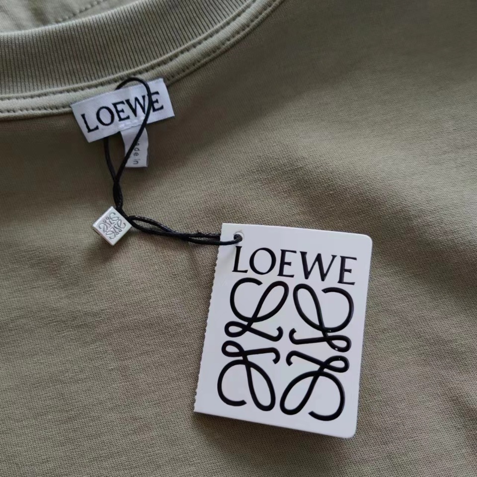 实拍细节图+尺码表 LOEWE 罗意威 织带拼接刺绣