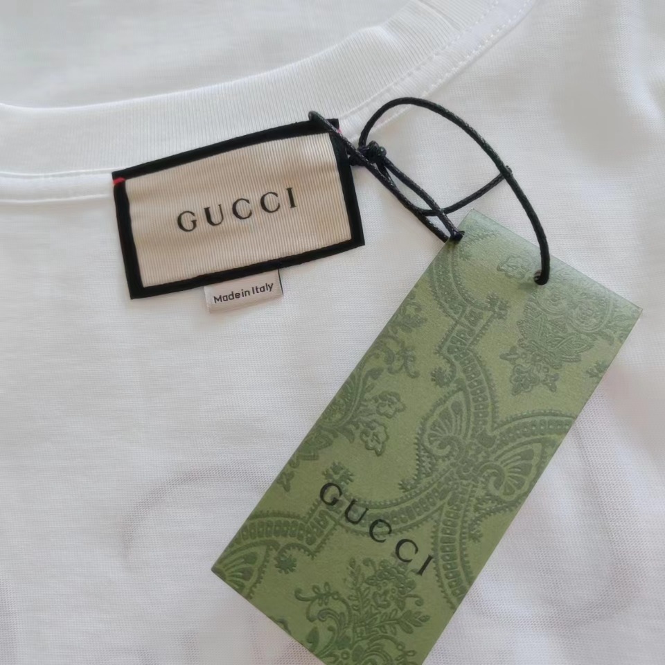 实拍细节图+尺码表 Gucci/古驰 2024早春卡通动物小马印花T恤