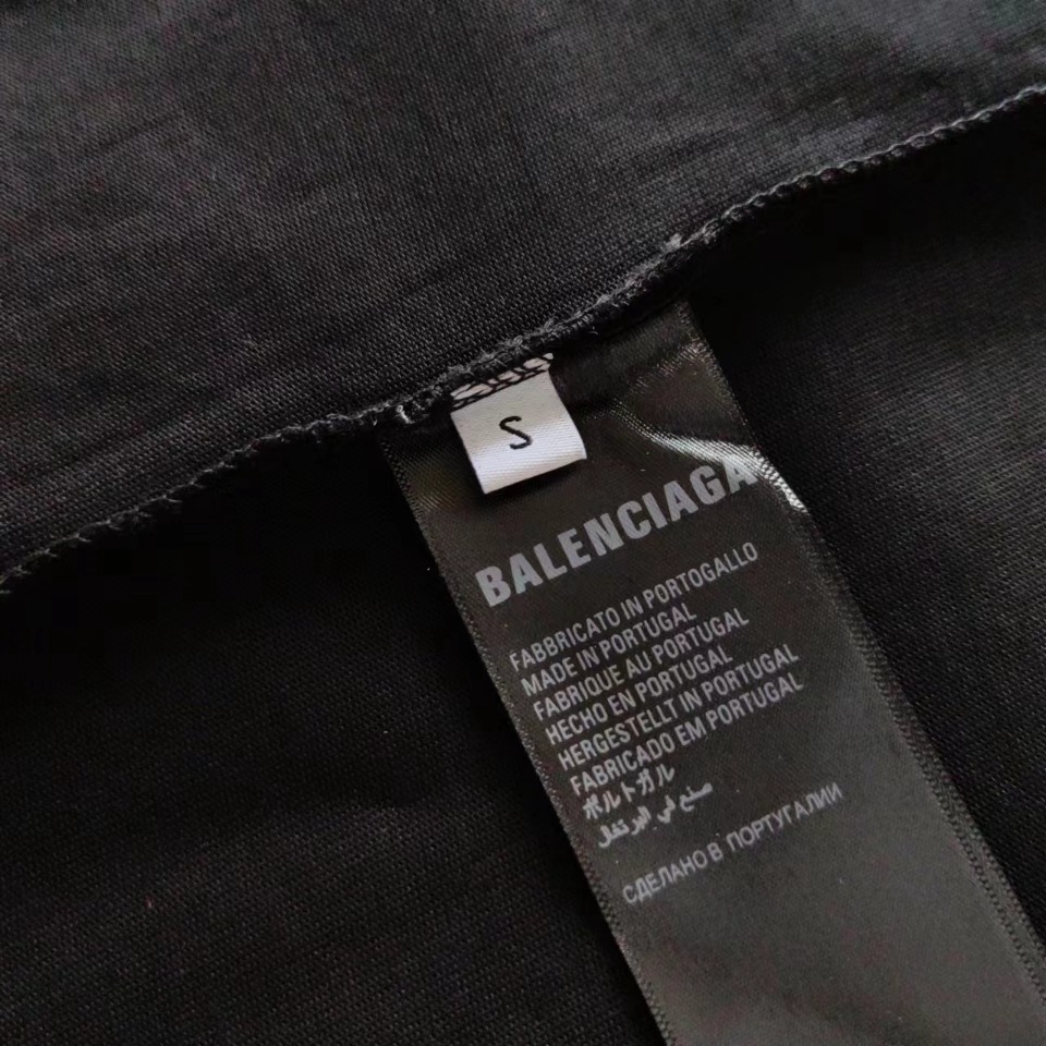 实拍细节图+尺码表 巴黎世家 Balenciaga 超市联名短袖