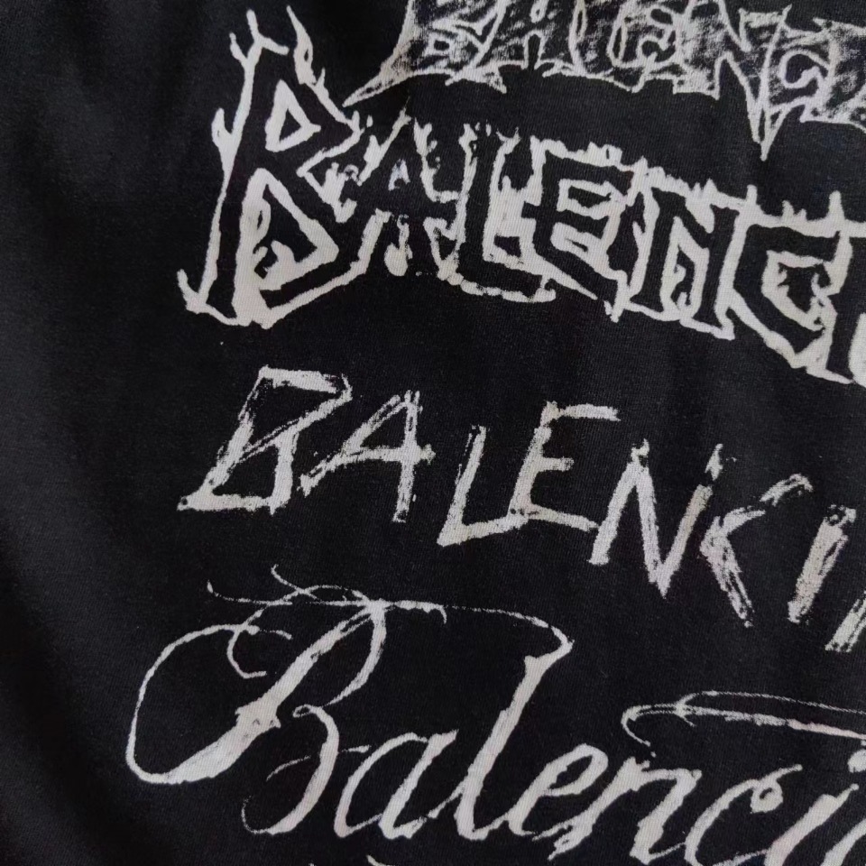 实拍细节图+尺码表 巴黎世家 Balenciaga龙年限定款短袖