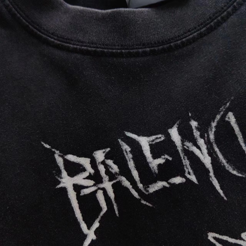 实拍细节图+尺码表 巴黎世家 Balenciaga龙年限定款短袖