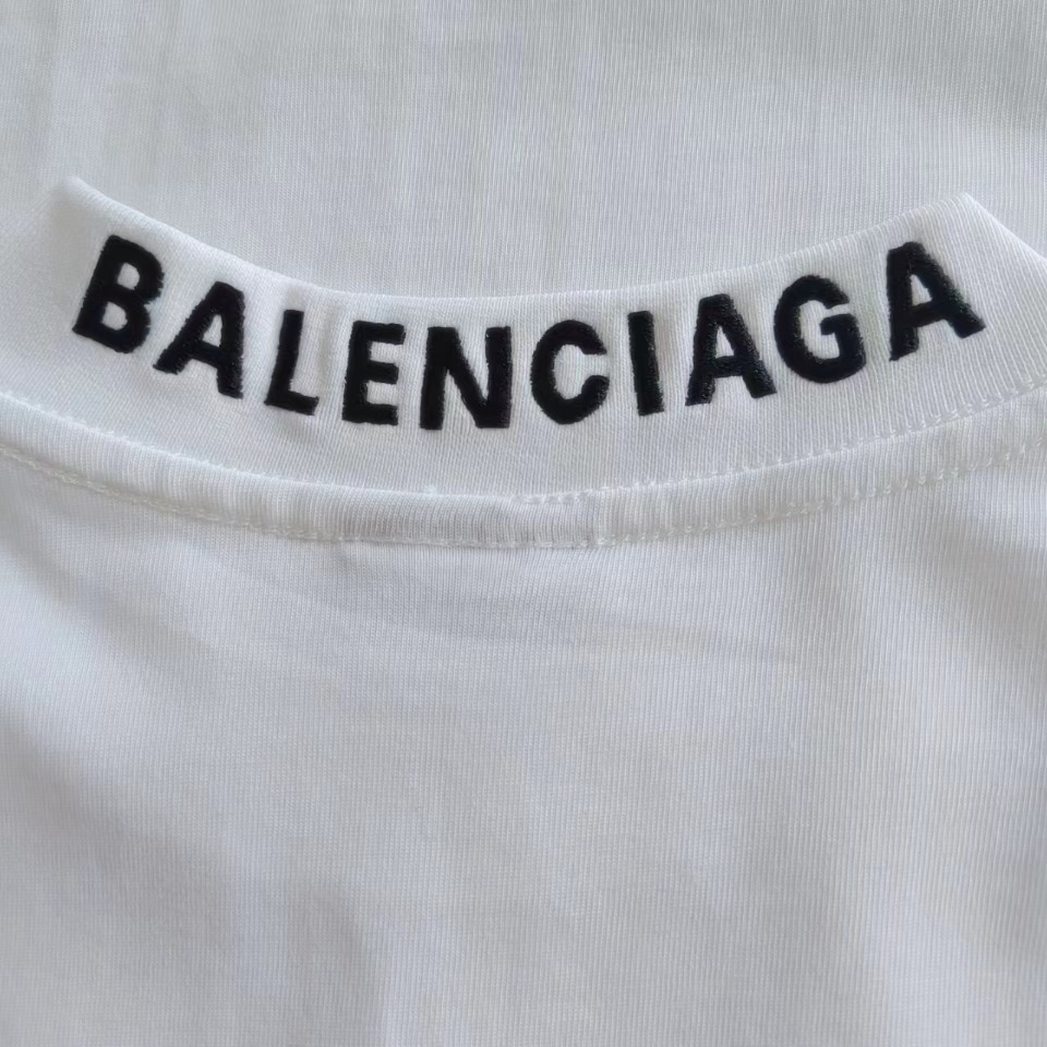 实拍细节图+尺码表 巴黎世家Balenciaga 520限定模糊款短袖