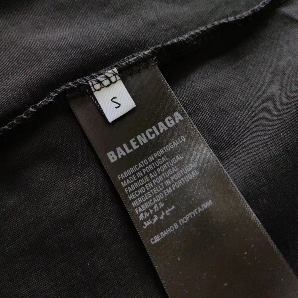 实拍细节图+尺码表 巴黎世家Balenciaga情人节限定光盘短袖