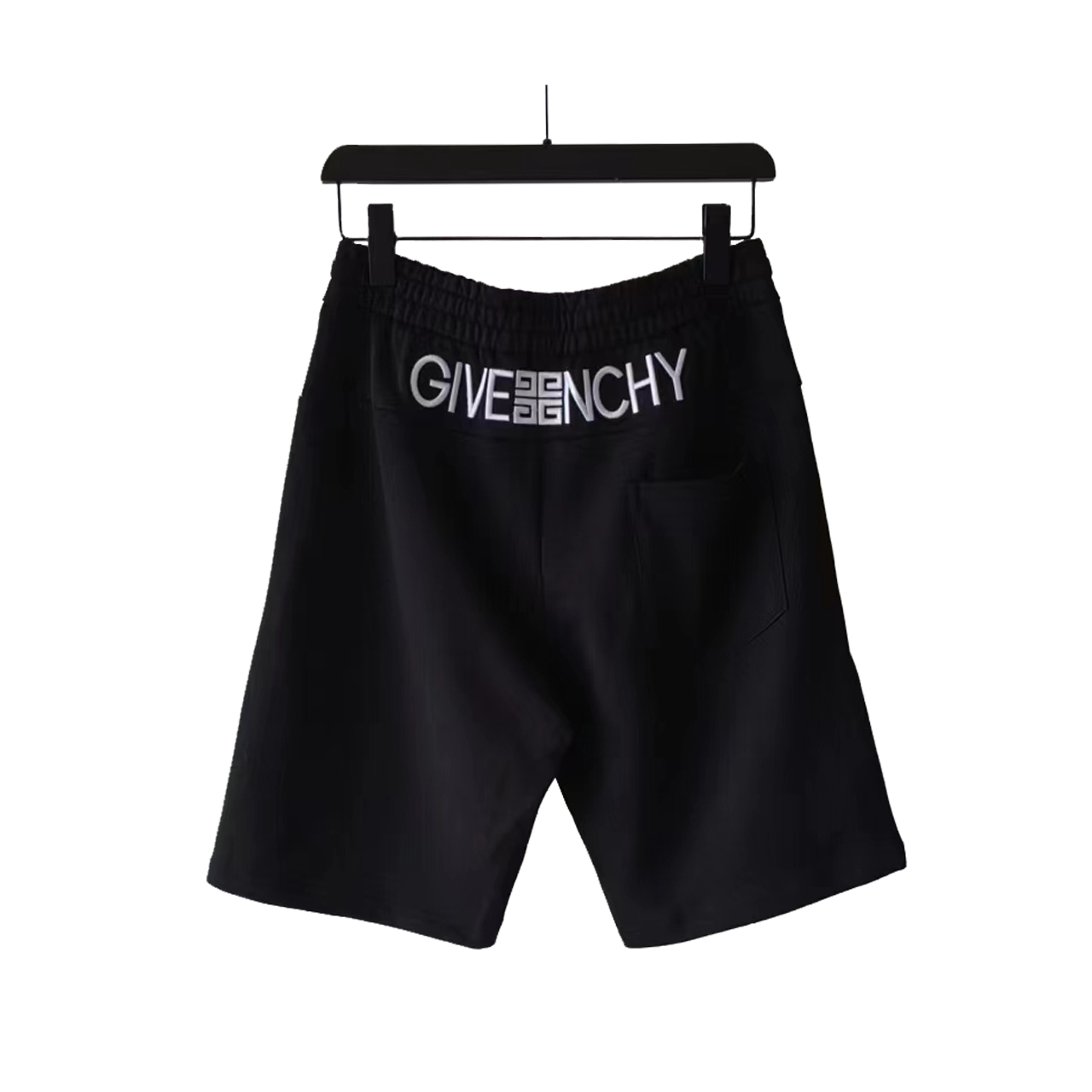 实拍细节图+尺码 GIVENCHY 纪梵希 24SS字母简约 LoGO标识刺绣五分裤