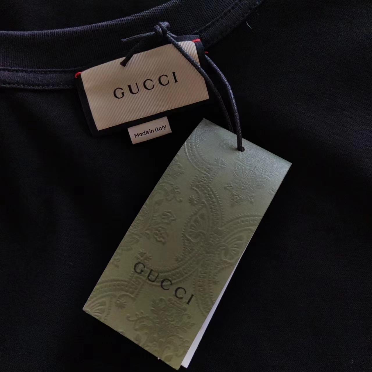 130 实拍细节图 +尺码表 Gucci/古驰 24SS腰带涂鸦印花圆领T恤