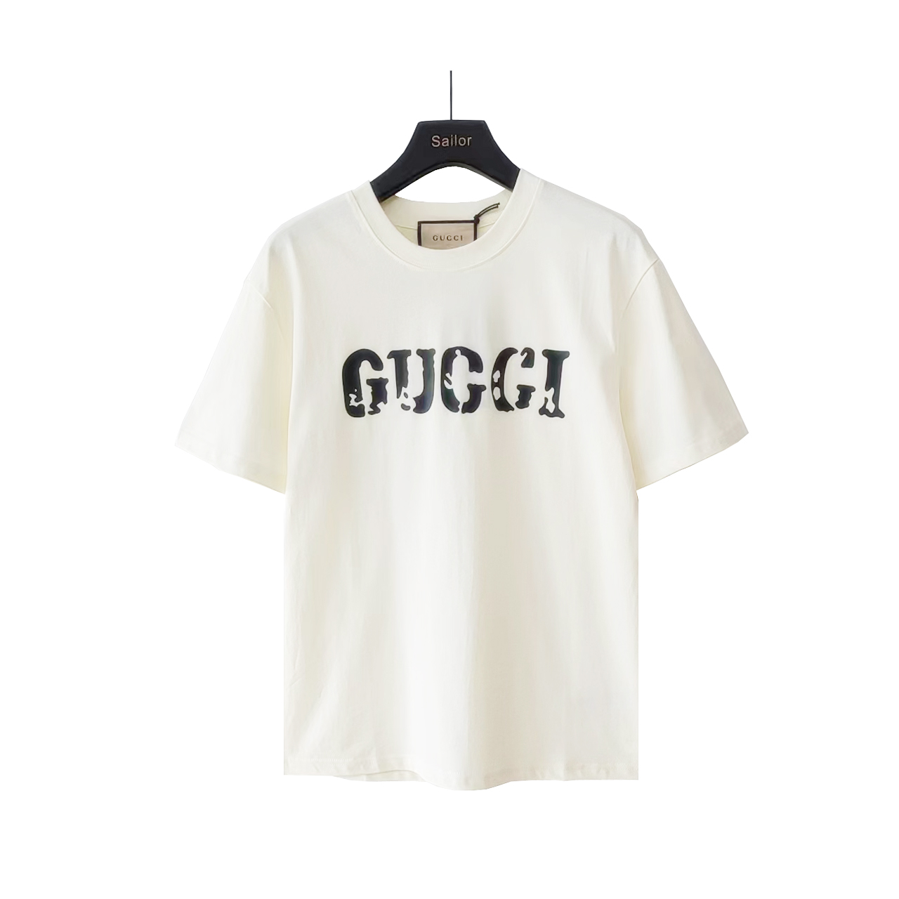 130 实拍细节图+尺码表 Gucci/古驰 24SS前后logo印花T恤