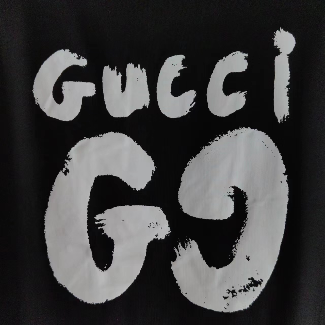 130 实拍细节图+尺码表 Gucci/古驰 24SS涂鸦手绘双G印花圆领T恤