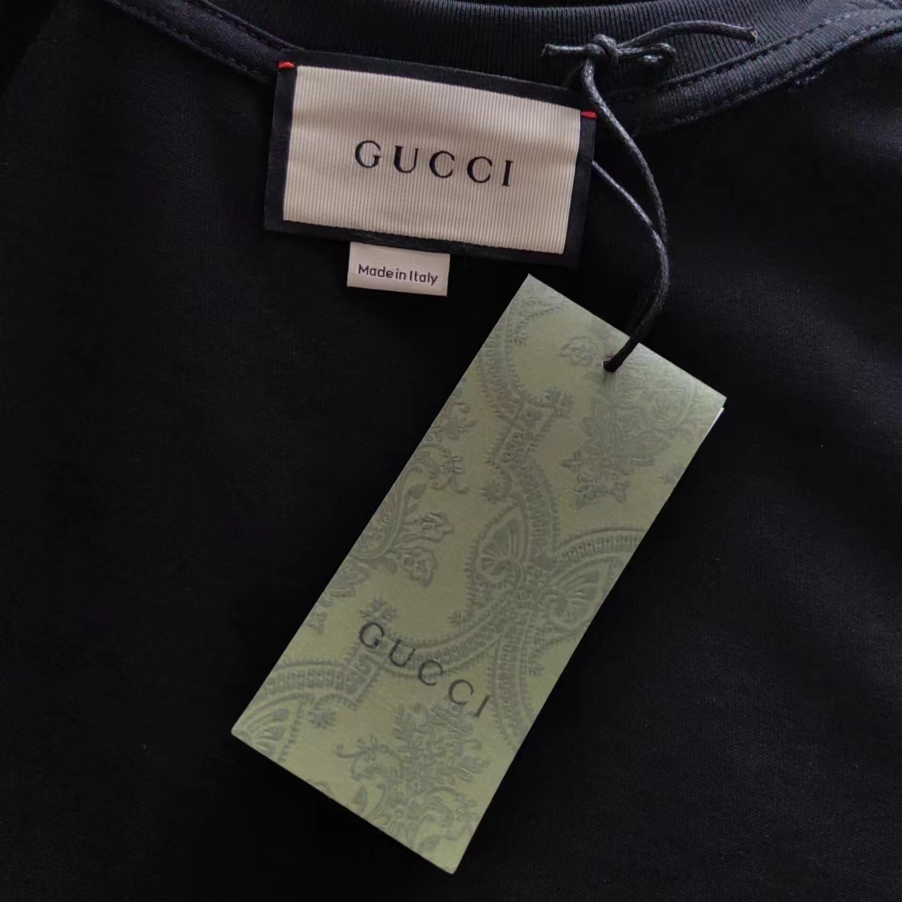 实拍细节图+尺码表 Gucci/古驰 24SS春夏新款 双色印花图案短袖T恤