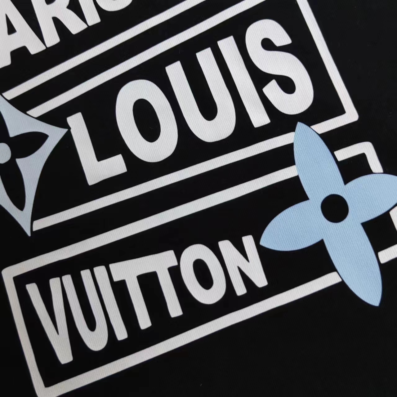 150 实拍细节图+尺码表 Louis Vuitton/路易威登 24SS四叶logo印花短袖