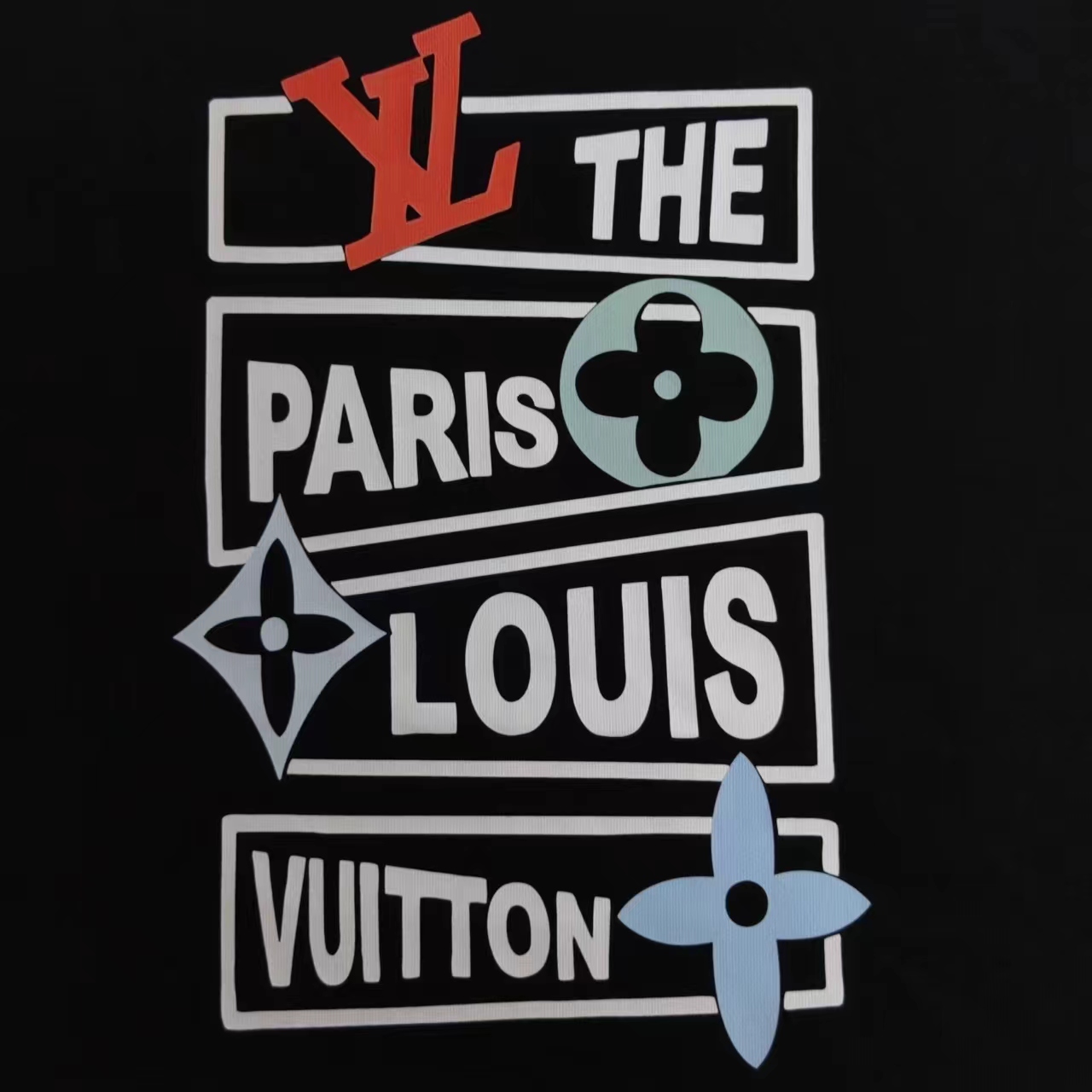 150 实拍细节图+尺码表 Louis Vuitton/路易威登 24SS四叶logo印花短袖