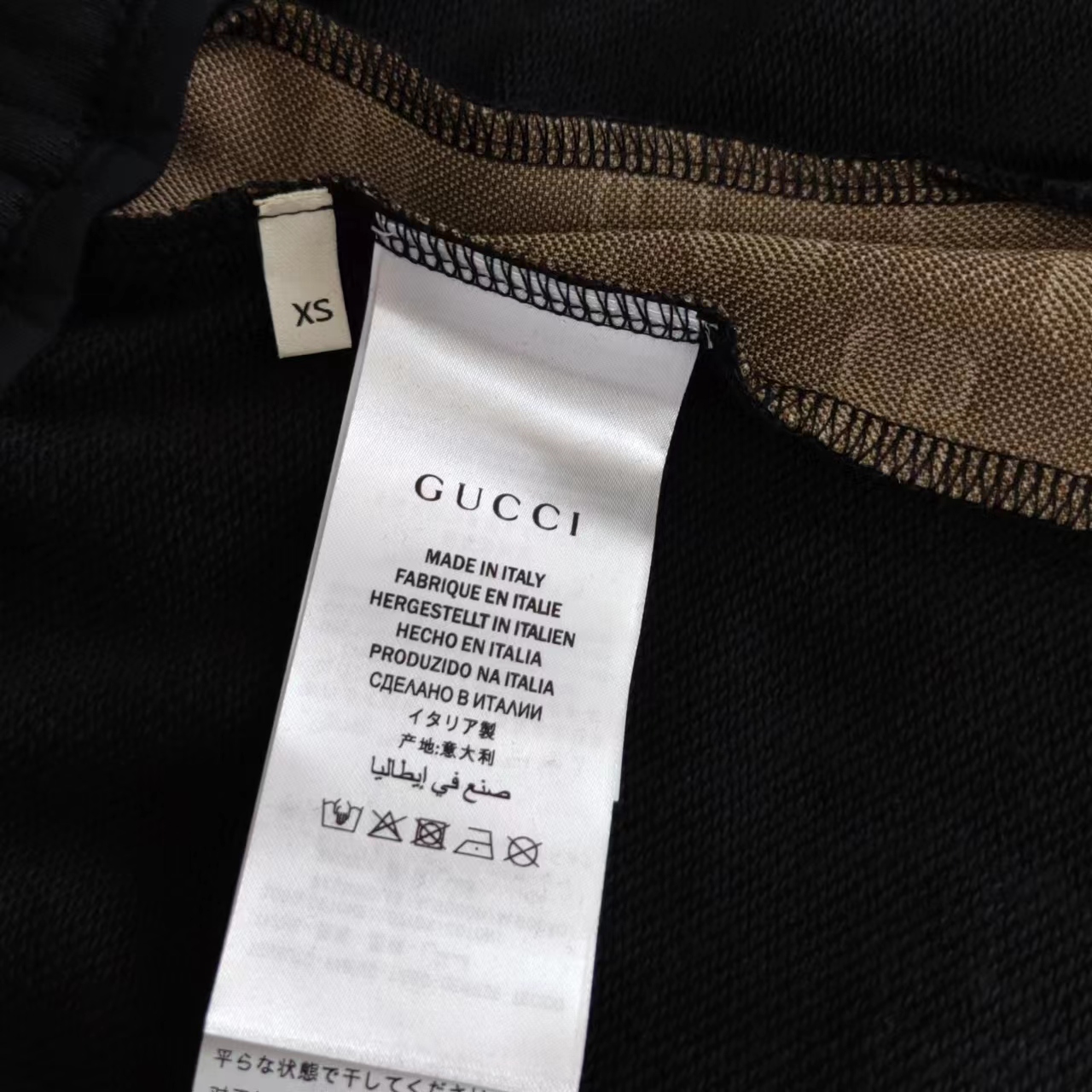 实拍细节图+尺码表 Gucci/古驰 双G字母刺绣双边织带Logo标识 五分裤