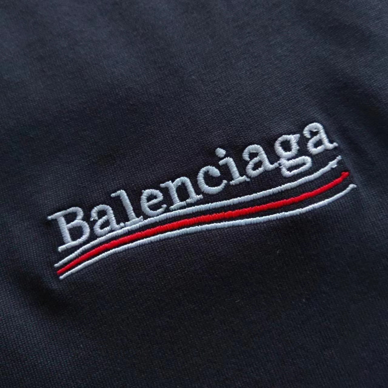 实拍细节图+尺码表 巴黎世家Balenciaga可乐刺绣短袖