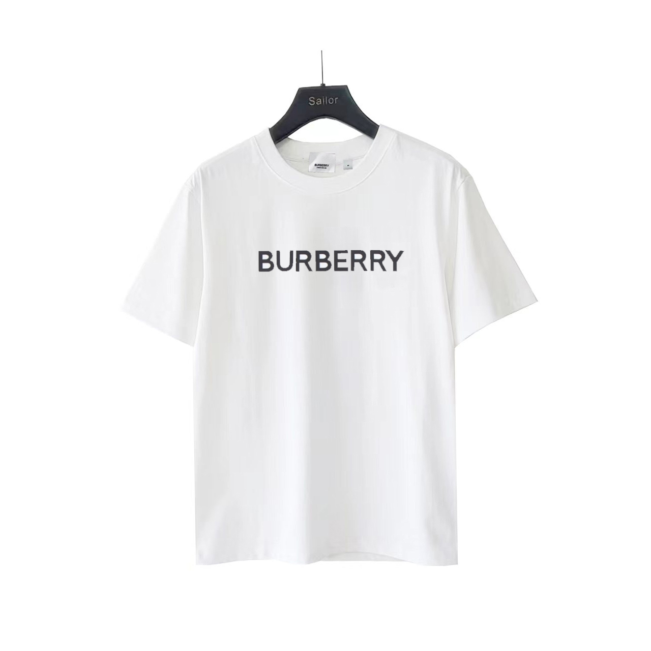 实拍细节图+细节图 BURBERRY 巴宝莉 24ss字母logo立体压胶短袖