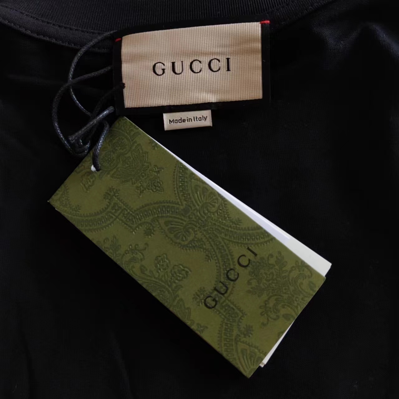 实拍细节图+尺码表 Gucci/古驰 2024炫彩闪电LOGO印花T恤