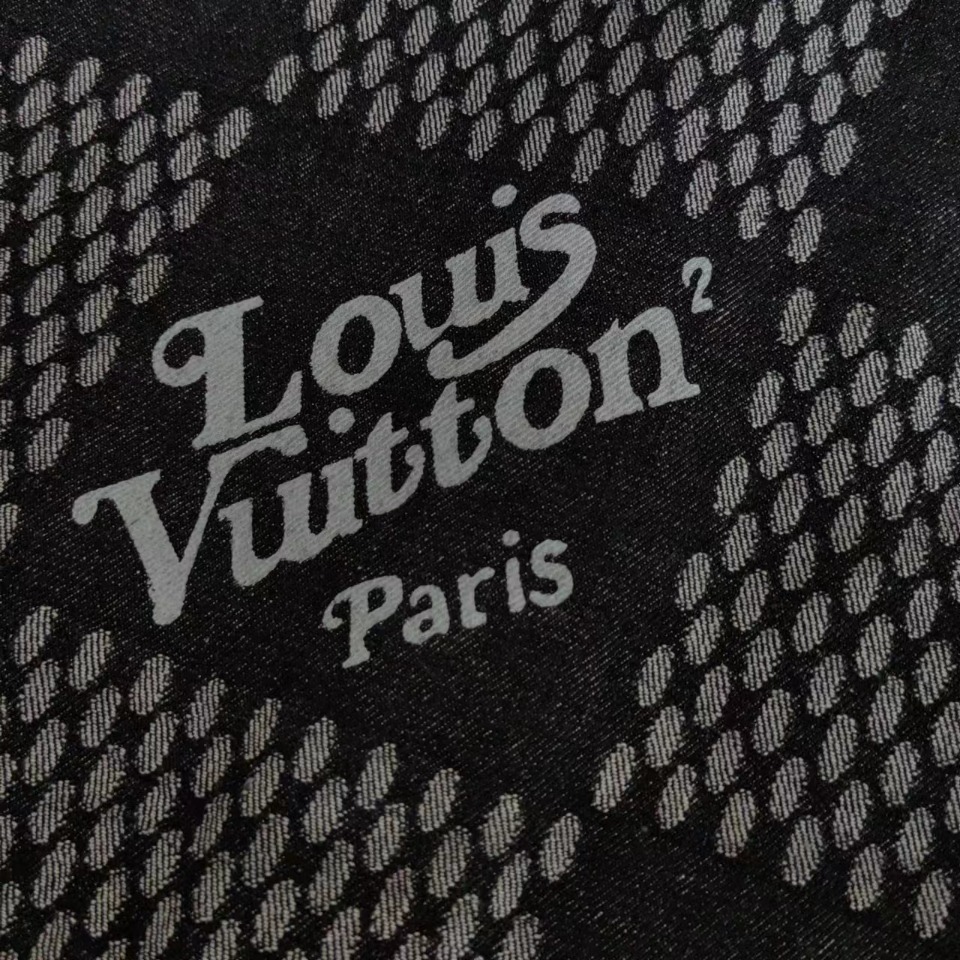 实拍细节图+尺码表 Louis Vuitton LV Nigo Human Virgil 联名款老花拼接格子水洗牛仔外套夹克