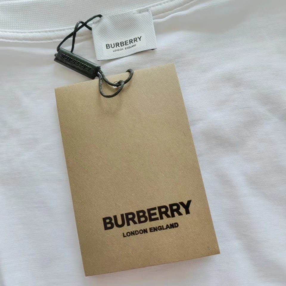 实拍细节图+尺码表 Burberry巴宝莉新款2024夏季TB皮标口短袖T桖