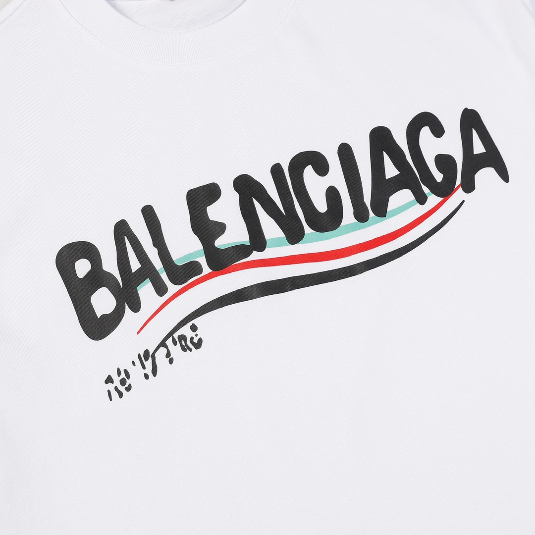 Balenciaga/巴黎世家 可乐短袖T恤