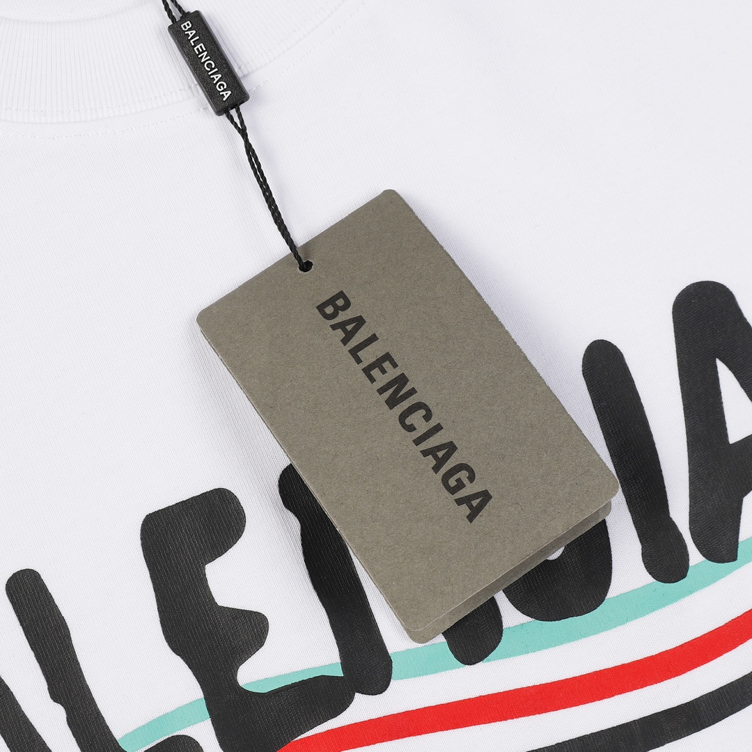 Balenciaga/巴黎世家 可乐短袖T恤