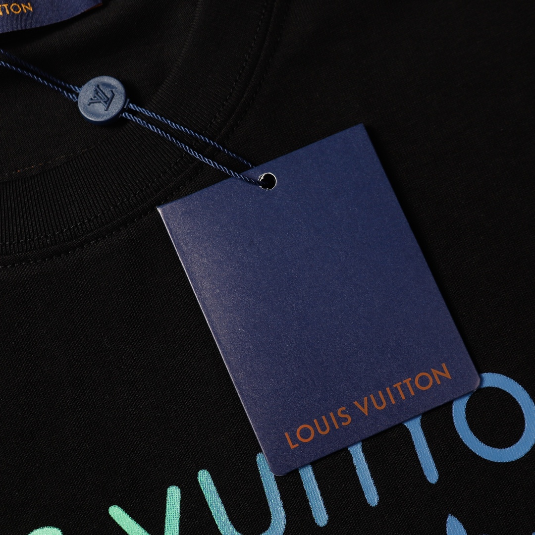 LOUIS VUITTON 路易威登直喷彩印字母短袖