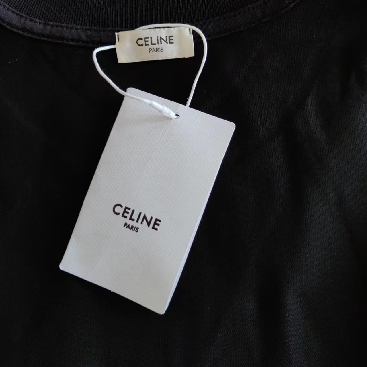 实拍细节图+尺码表 CELINE/赛琳 24FW 字母铆钉印花短袖